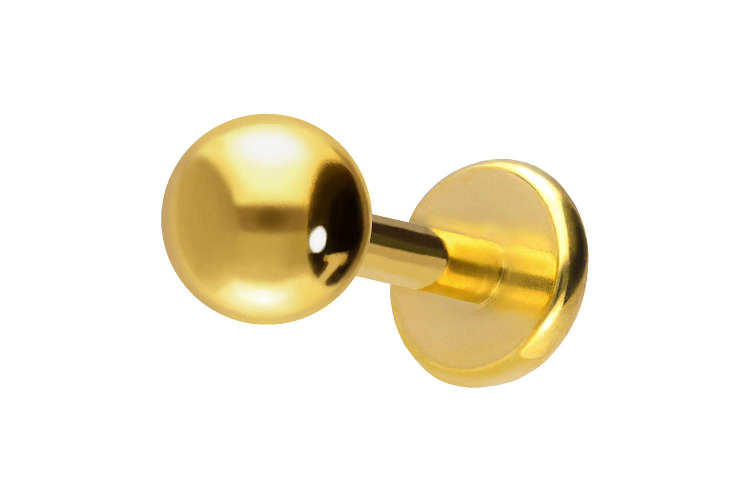 Titan Labret Piercing mit Push Fit